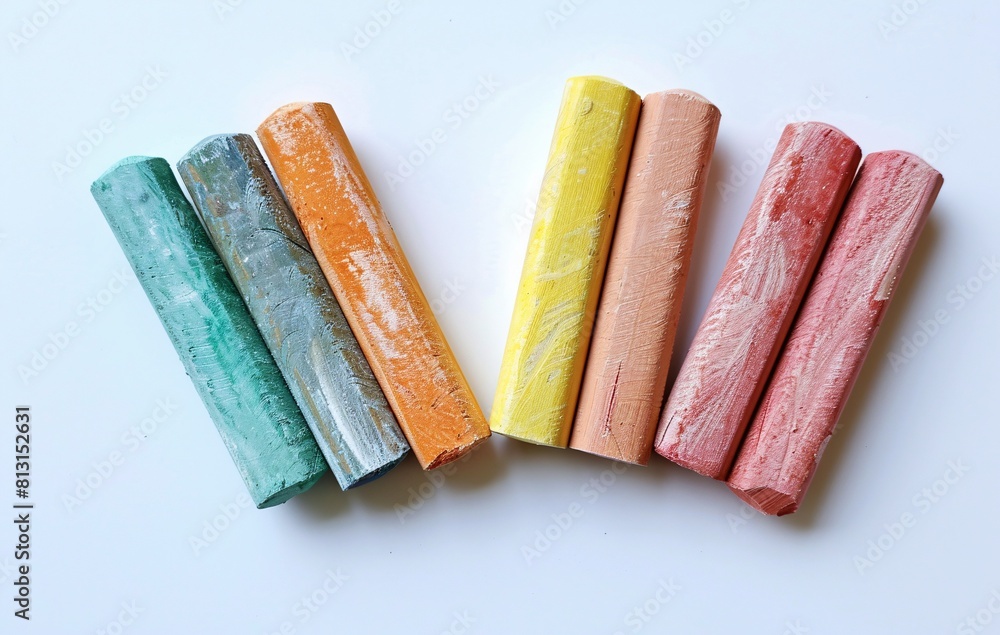 Colorful Art Supplies: Set of Five Paint Rollers in a Variety of Colors, Ready for Creative Fun Colorful Art Supplies: Set of Five Paint Rollers in a Variety of Colors, Ready for Creative Fun