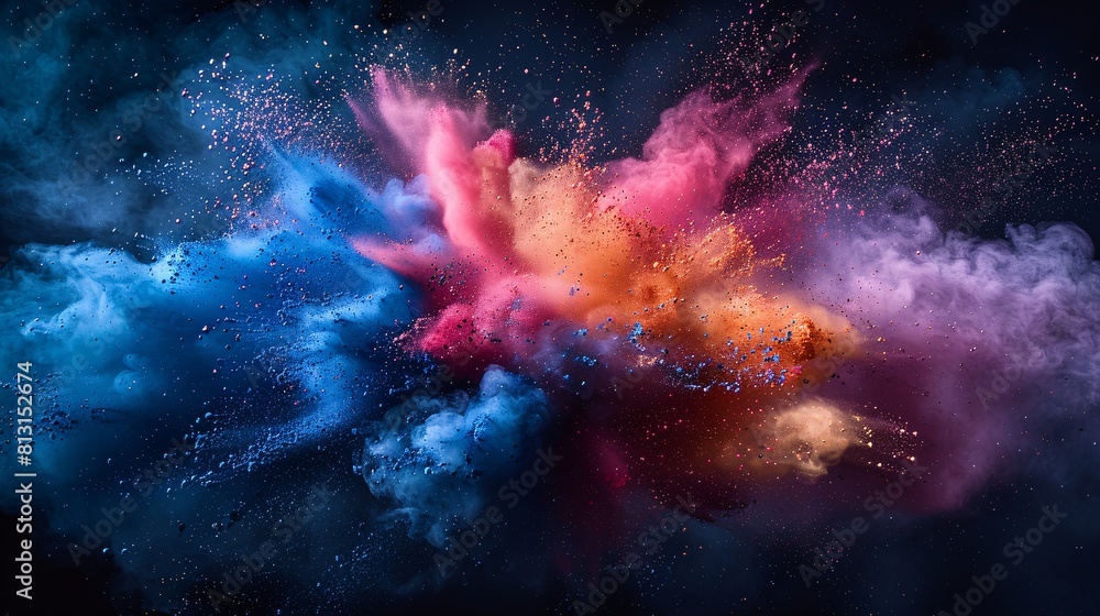 Vivid Explosion of Colorful Confetti Vivid Explosion of Colorful Confetti