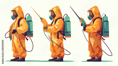 Pest control exterminator of insects in protective