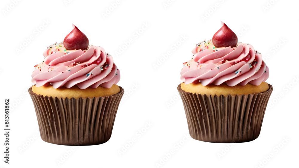 Cupcakes isolated on transparent background. Cupcakes isolated on transparent background.