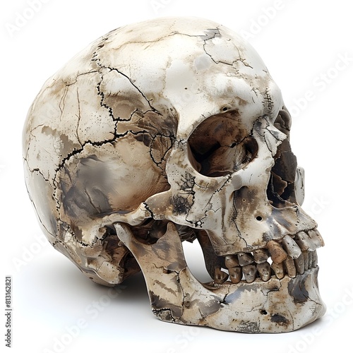 Accurate D Model of Cranial Cavity Showcasing Intricate Anatomical Detailing photo