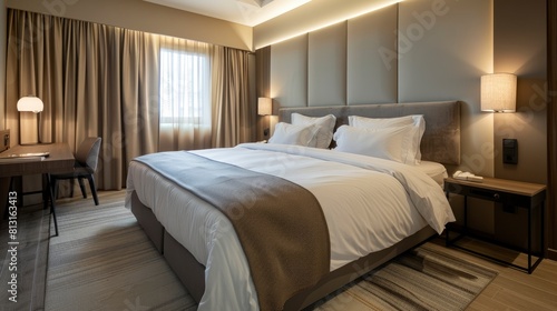 Indulge In The Luxury Of A Modern And Spacious Bedroom  Designed For Maximum Comfort And Relaxation