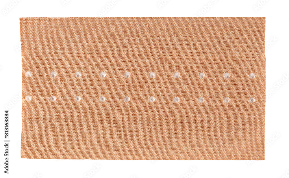 Adhesive bandage new, sticky isolated on white, clipping path Adhesive bandage new, sticky isolated on white, clipping path