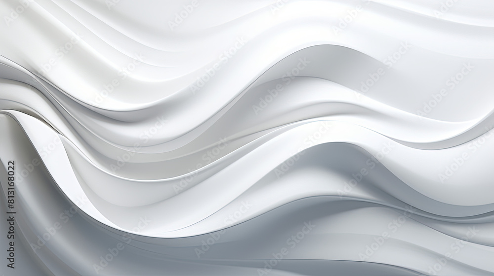 Obraz premium abstract white wave background 