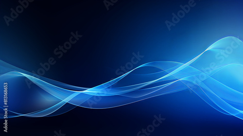 blue wave background design 