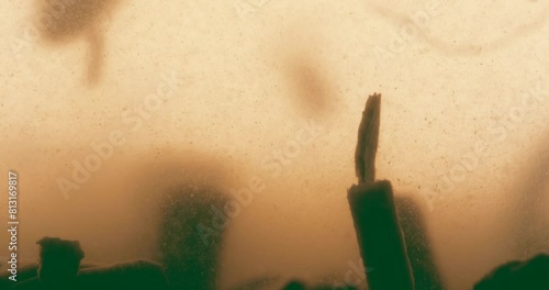 Abstract Particles Suspended in a Murky Liquid