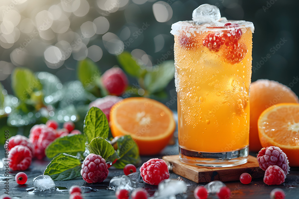 Fresh summer drinks cocktails with berries, fruits, ice and frost on glasses. Vacation open beach bar concept. Fresh summer drinks cocktails with berries, fruits, ice and frost on glasses. Vacation open beach bar concept.