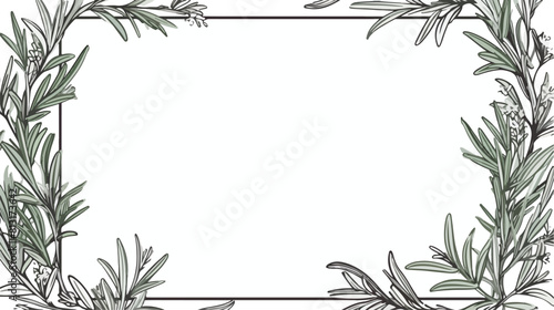 Rosemary herbs and spices badge or label banner tem photo