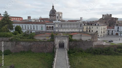 Panorama of the ancient city of Capua in Caserta, Italy
