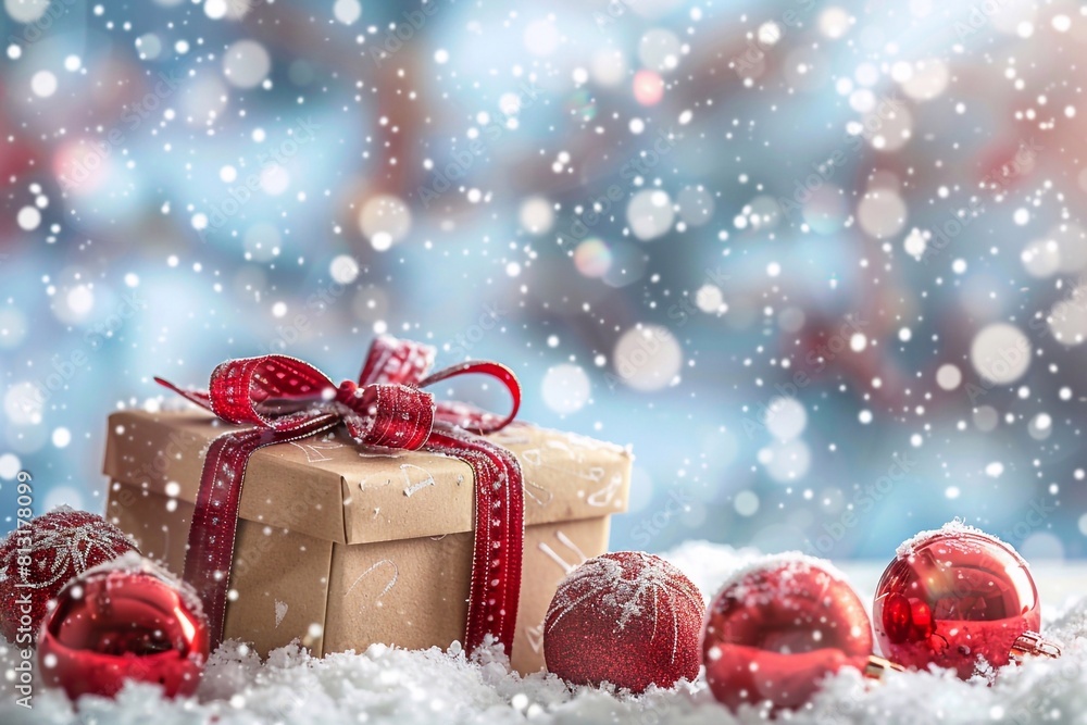 christmas background with gift boxes and balls christmas background with gift boxes and balls