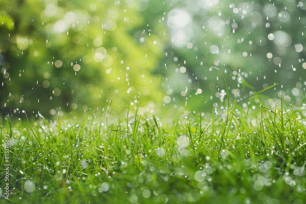Summer rain in a wheat field, vertical photo., banner
Summer rain in a wheat field, vertical photo., banner