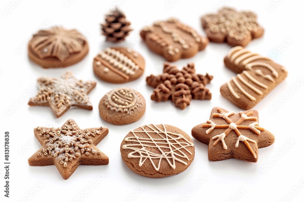 christmas cookies with chocolate christmas cookies with chocolate