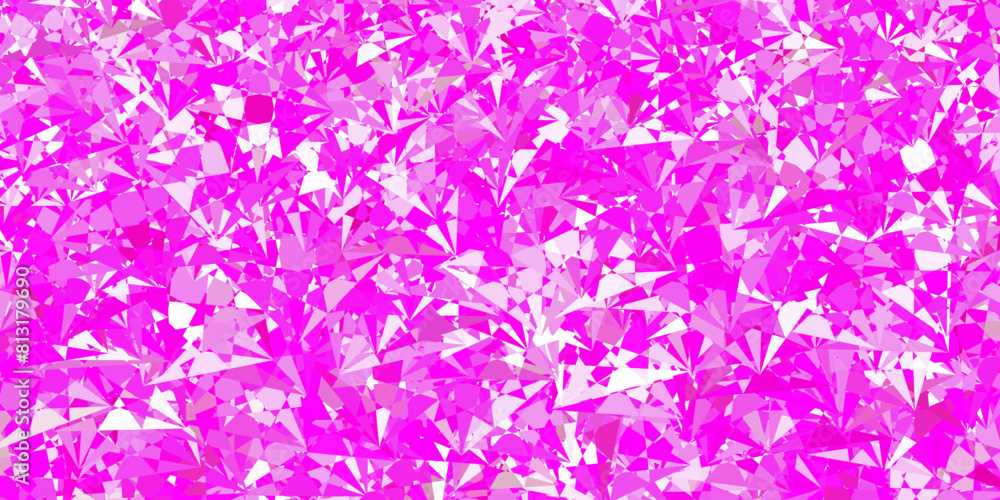 Light Pink vector backdrop with triangles, lines. Light Pink vector backdrop with triangles, lines.