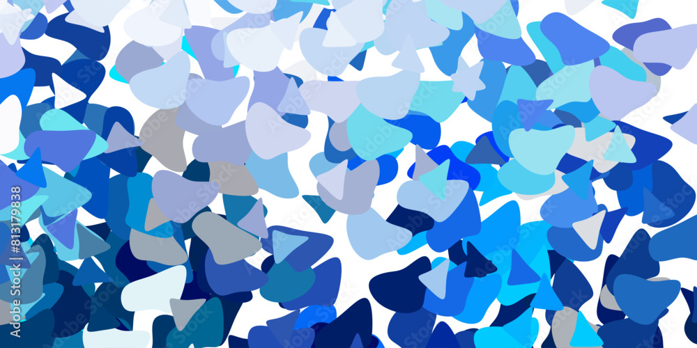 Light blue, green vector pattern with abstract shapes. Light blue, green vector pattern with abstract shapes.
