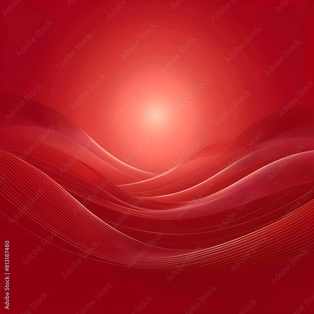 Fototapeta premium A red background with a wave