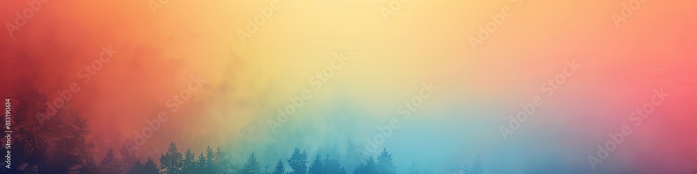 Fototapeta premium Orange teal green pink abstract grainy gradient background noise texture effect summer poster design