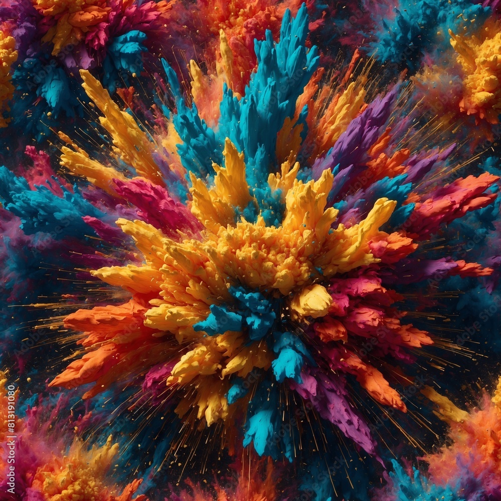 explosion of color. explosion of color.