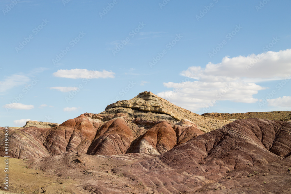Desertic hills landscape, Mangystau region, Kazakhstan