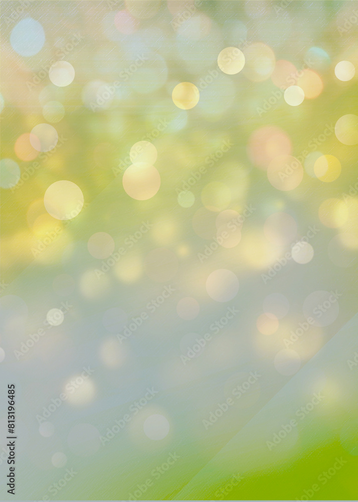 Obraz premium Green bokeh vertical background for Banner, Poster, celebration, event and various design works