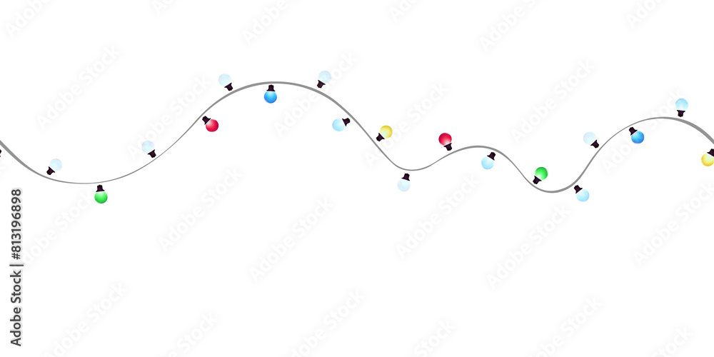 Garland light bulb.Christmas lights. Garland light bulb.Christmas lights.