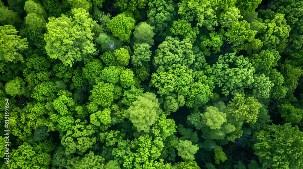 Aerial View of a Green Forest Aerial View of a Green Forest