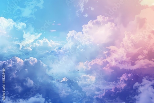 Sky clouds background - generative ai