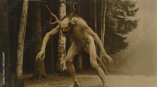 Mythical forest creature, demon or demigod