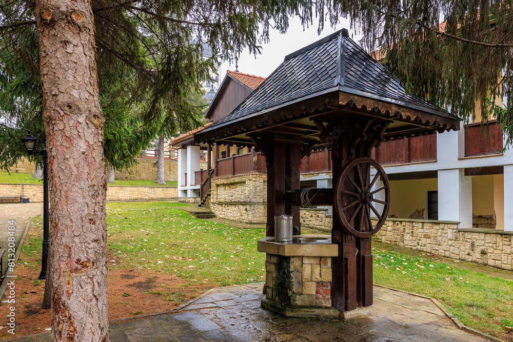 Monastery of Capriana in the Republic of Moldova. Background with selective focus and copy space Monastery of Capriana in the Republic of Moldova. Background with selective focus and copy space
