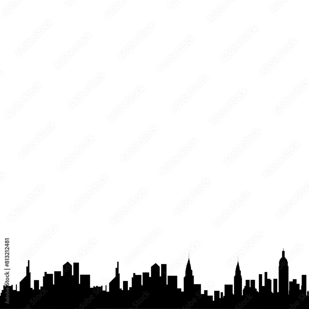 Fototapeta premium Modern City Silhouette