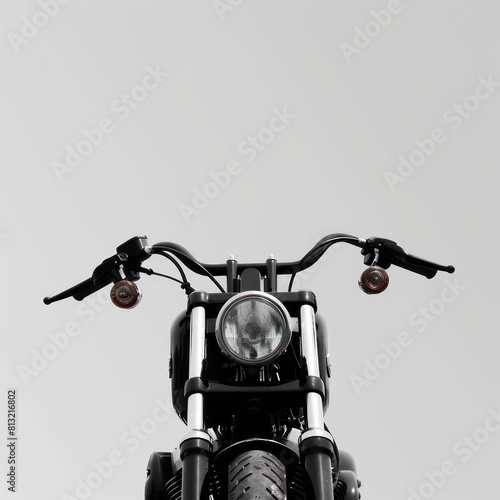 motorcycle, handlebar front view