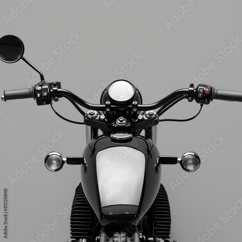 motorcycle, handlebar front view