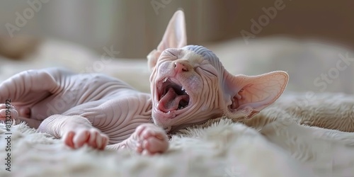 sphynx kitten  crying