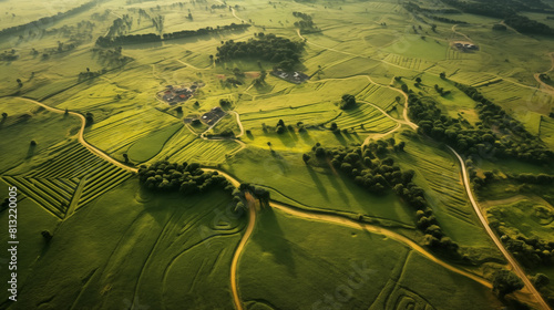 Agro culture view from above