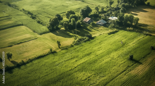 Agro culture view from above
