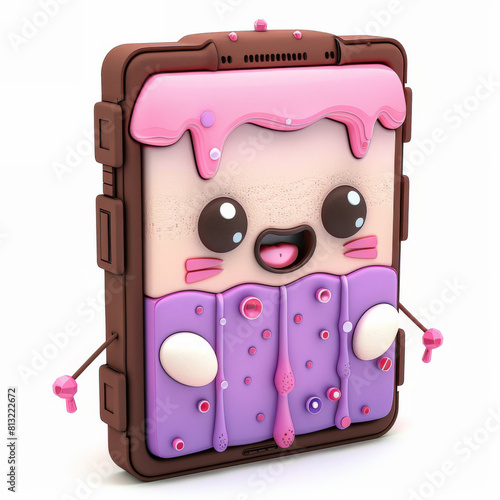 Pastel Pink Smartphone Case Illustration photo