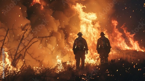 heroic firefighters battle blazing inferno courageous june moment