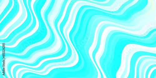 Light Blue  Green vector background with bent lines.