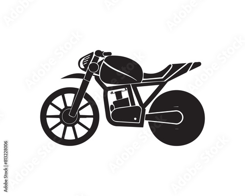 bike silhouette vector icon graphic logo design ai generated,Vector, silhouette, illustration, graphic, design, black, white, abstract photo