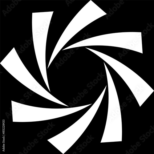 James rifled gun barrel grooves. Horizontal background, vector pattern, rifled channels.