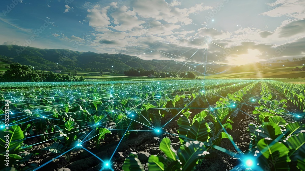 smart farming precision agriculture concept advanced sensors for crop ...