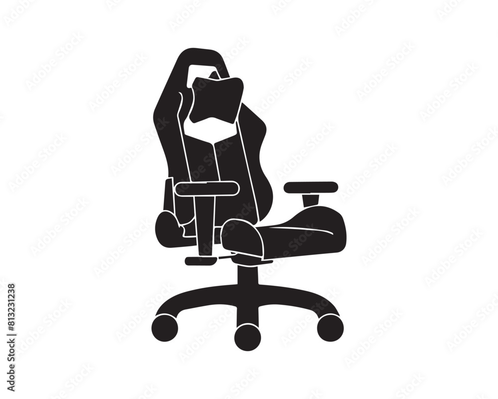 chair silhouette vector icon graphic logo design ai generated chair silhouette vector icon graphic logo design ai generated
