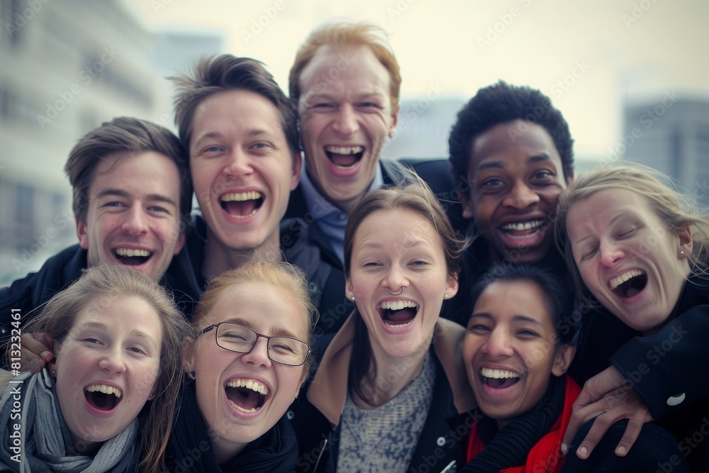 Diverse Group of People Cheerful Smiling Emotion Concept Diverse Group of People Cheerful Smiling Emotion Concept