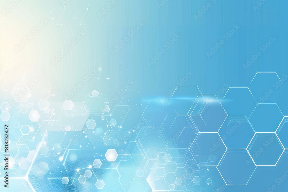 abstract blue background with glowing hexagonal patterns abstract blue background with glowing hexagonal patterns