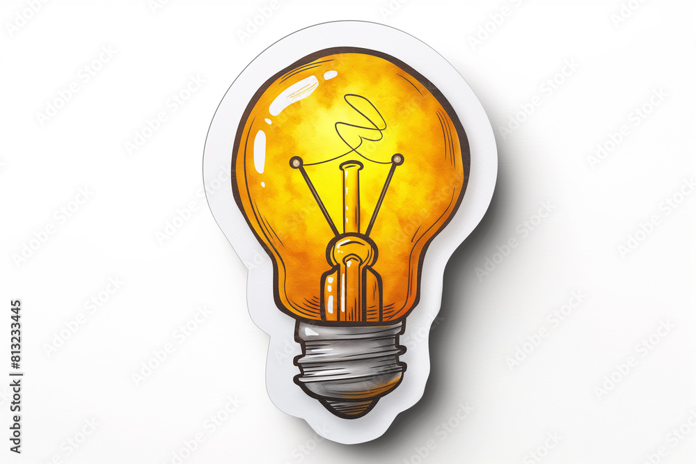 A simple clipart illustration of an idea bulb, drawn in the minimalistic style for graphic design use.
A simple clipart illustration of an idea bulb, drawn in the minimalistic style for graphic design use.