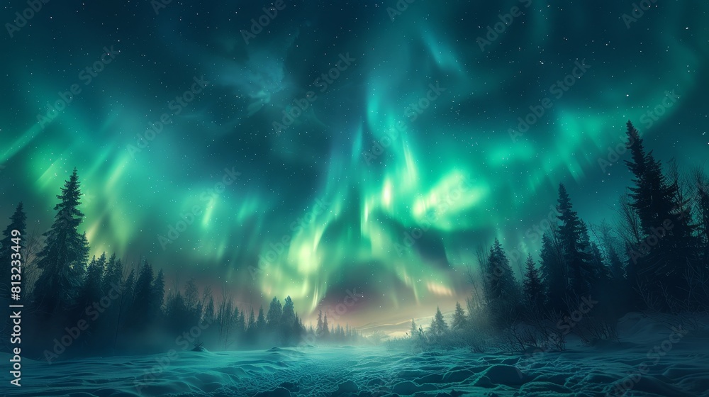 aurora borealis nightscape, in the north, a magical summer spectacle unfolds with a lush green meadow under the night sky filled with stunning aurora borealis aurora borealis nightscape, in the north, a magical summer spectacle unfolds with a lush green meadow under the night sky filled with stunning aurora borealis