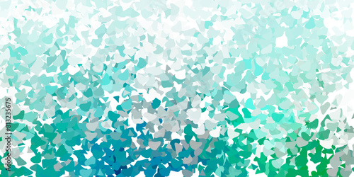 Light green vector pattern with abstract shapes.