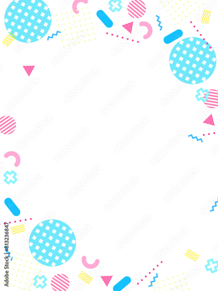 抽象的な幾何学模様で装飾されたテンプレート