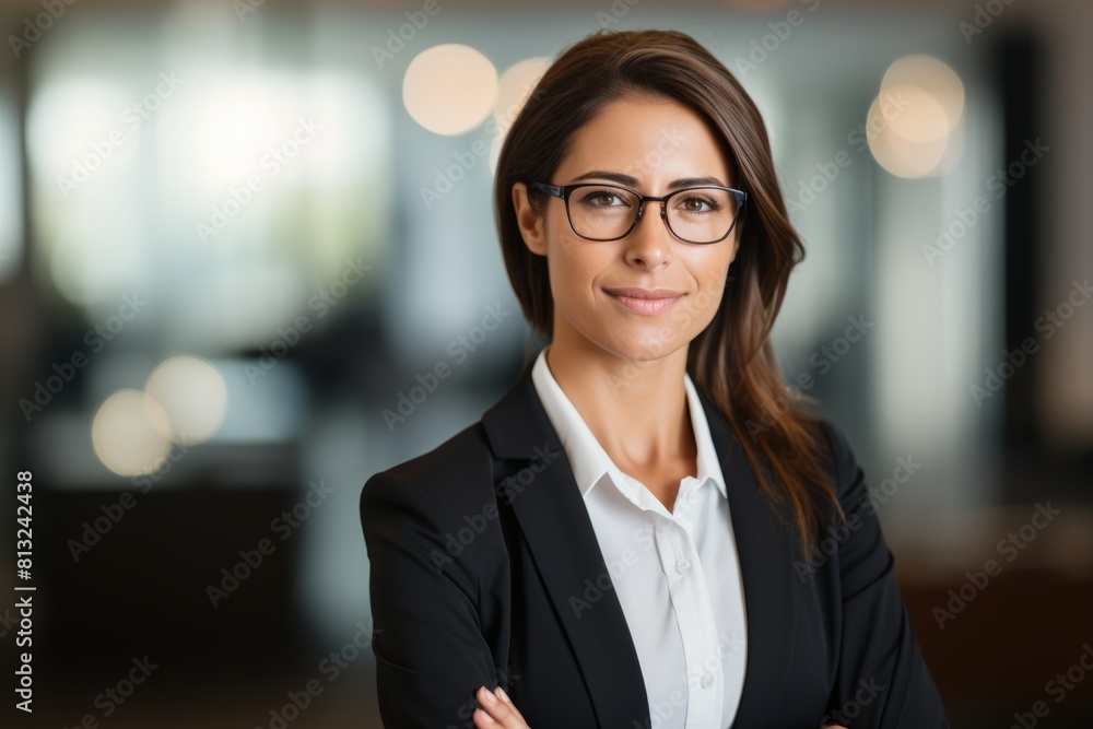 Ready to Lead: A Professional Woman's Portrait at the Threshold of a Corporate Training Room Ready to Lead: A Professional Woman's Portrait at the Threshold of a Corporate Training Room