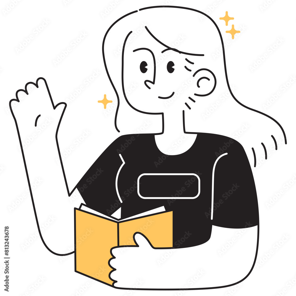 Fototapeta premium People Reading Book