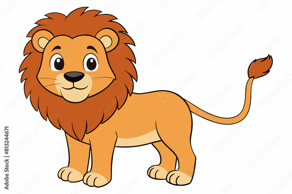 lion cartoon vector illustration lion cartoon vector illustration